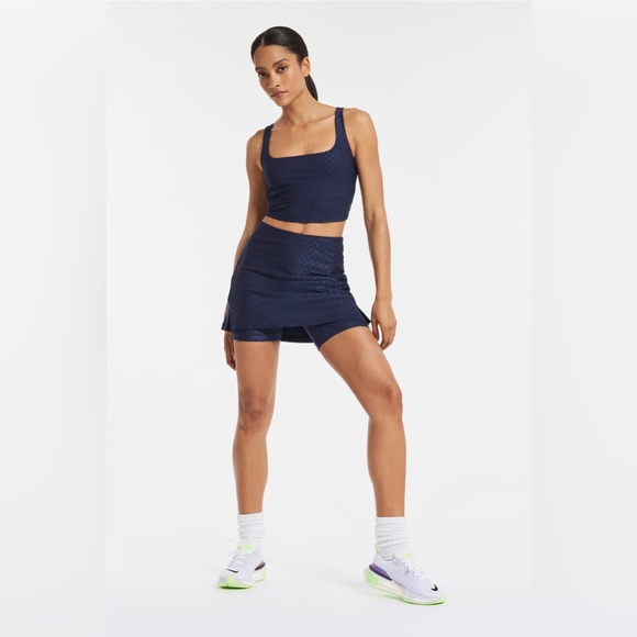 ALL ACCESS Jacquard Tempo Crop Top & Skort Set Size S NWOT - Picture 1 of 8